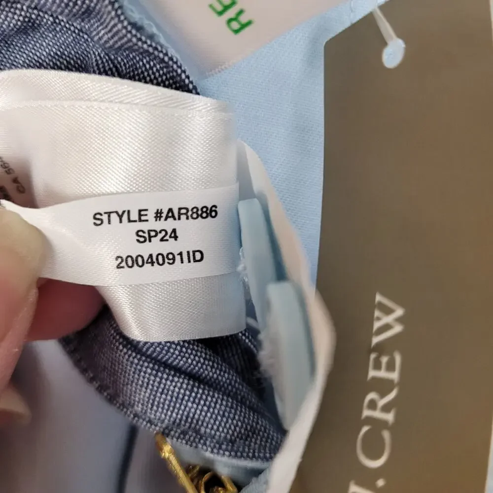 New J.Crew blue Straight 770 trouser pants Size 34x32 mens Preppy Classic Career